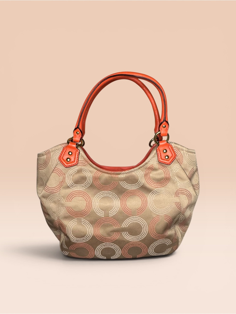 Coach Ashley Orange Tote with Wallet - Picture 9 of 15